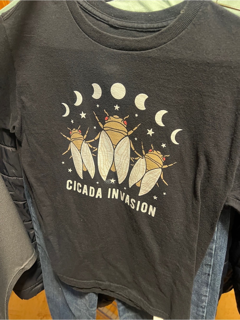 wonder nation Black 'Cicada Invasion' Graphic Long Sleeve Tee